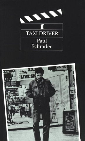 Book cover for “Taxi Driver” featuring a man on a city street.