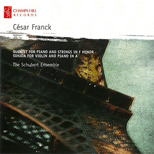 CD cover for César Franck’s quintet and sonata, abstract image.