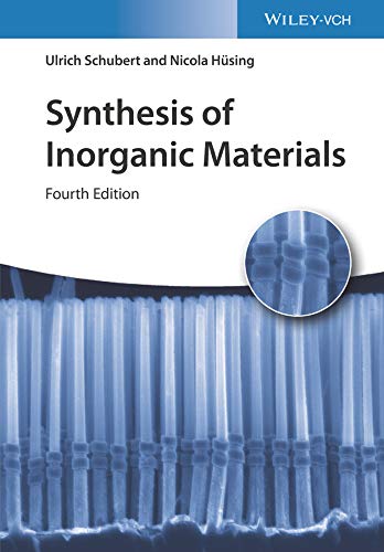 Book cover: "Synthesis of Inorganic Materials," fourth edition, with microscopic image.