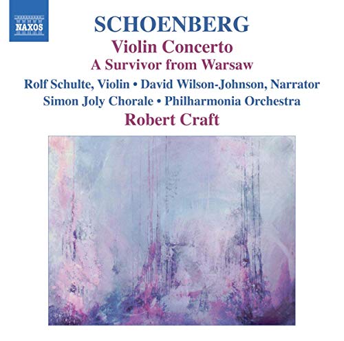 CD cover for Schoenberg’s Violin Concerto and A Survivor from Warsaw.