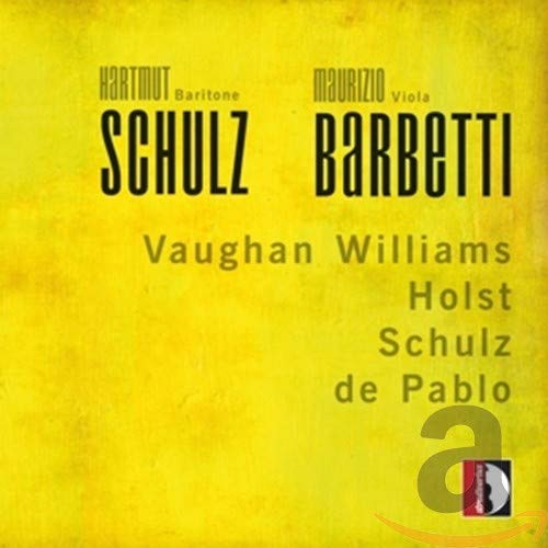 Yellow CD cover with black text featuring musician names and a red logo.
