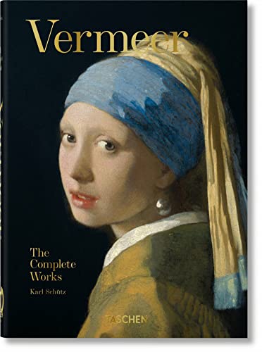 Large book with Johannes Vermeer's paintings, hardcover, richly illustrated with artwork reproductions.