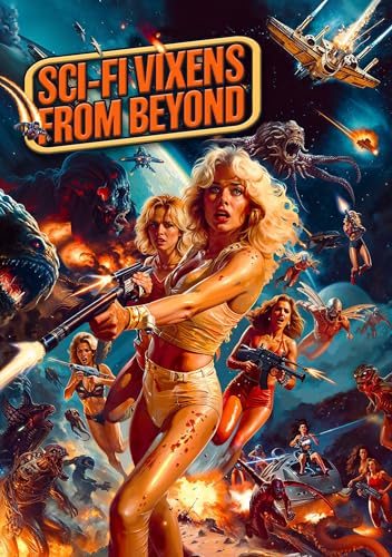 DVD cover featuring women with guns fighting monsters in space.