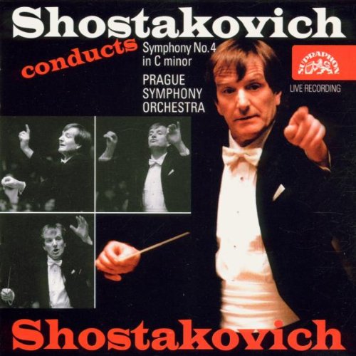 CD cover: Shostakovich, conductor portrait, and orchestra performance images.