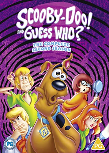 Scooby-Doo and the Mystery Inc. gang on a purple background DVD cover.
