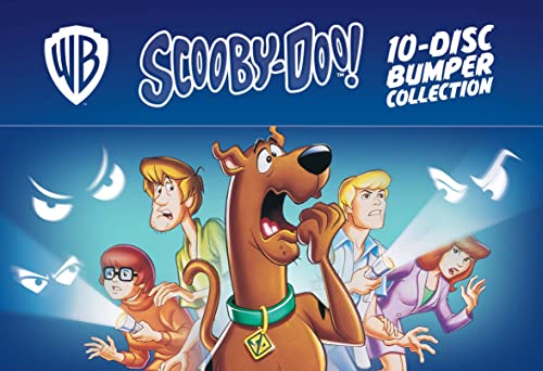 Scooby-Doo and the Mystery Inc. gang on a 10-disc DVD cover.
