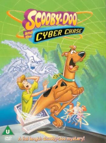 Scooby-Doo DVD cover featuring Scooby, Shaggy, and a digital landscape.