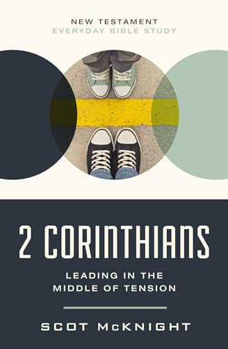 Book cover with feet on a road, text: "2 Corinthians: Leading in Tension".