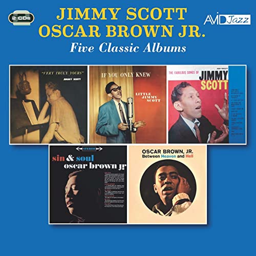 CD cover featuring portraits of Jimmy Scott and Oscar Brown Jr.