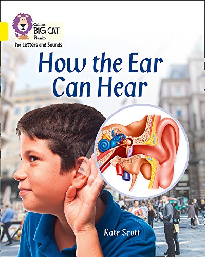 Book cover: child listening, with illustration of the inner ear.