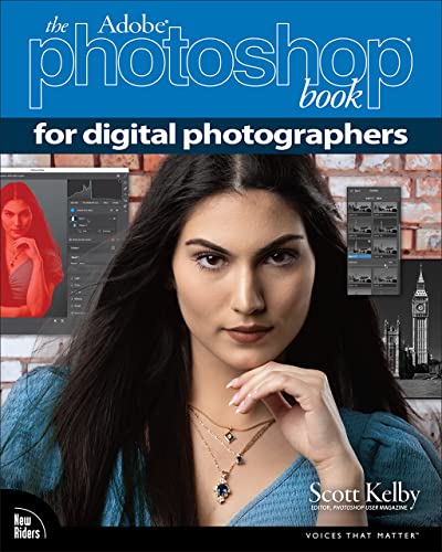 Book cover featuring a woman’s portrait and Photoshop interface elements.