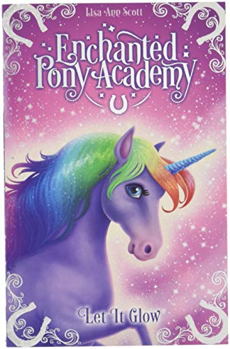 Book cover featuring a purple unicorn with rainbow mane and horn.