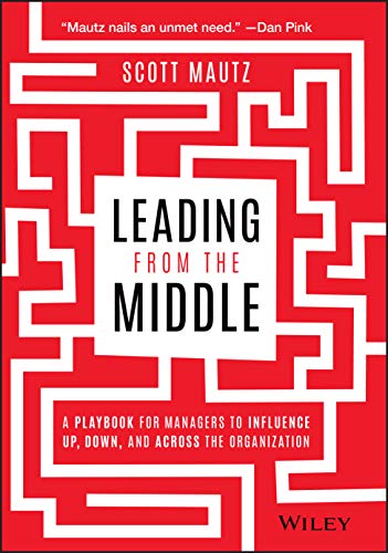 Red book cover with white maze design and bold black title text.