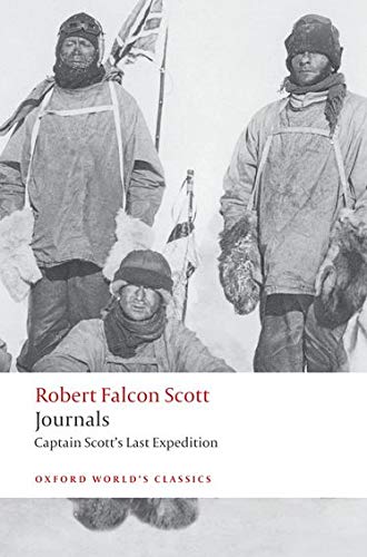 Black and white photo of three men in polar expedition gear with book title text.