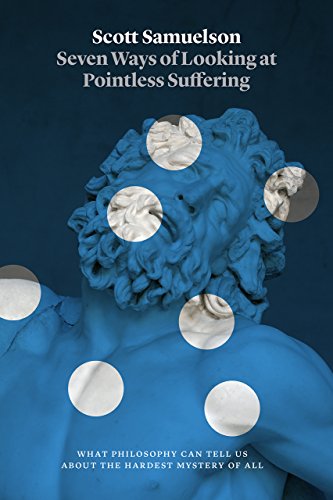 Book cover with blue background, white circles, and a classical sculpture.