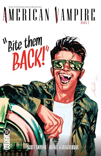 Comic book cover: “American Vampire Book Two” featuring a smiling vampire.