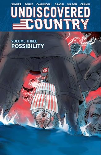 Comic book cover: "Undiscovered Country Volume Three: Possibility" with ship and figures.