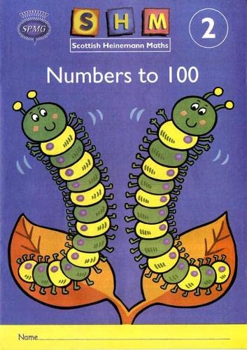 Scottish Heinemann Maths 2 activity book cover with caterpillars and leaves.