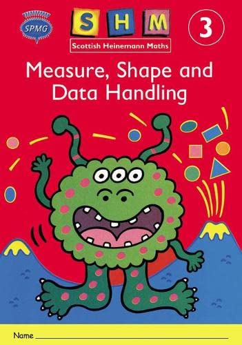 Cover of Scottish Heinemann Maths 3 activity book featuring a green cartoon monster.