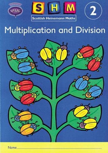 Blue cover with colourful beetles and the title "Multiplication and Division".