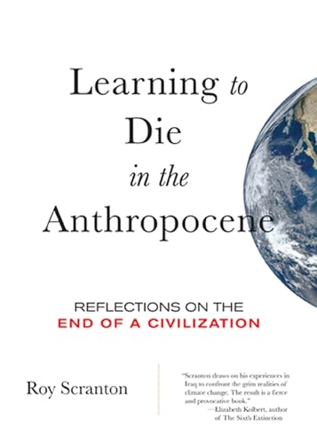 Book cover with text and a partial image of Earth from space.