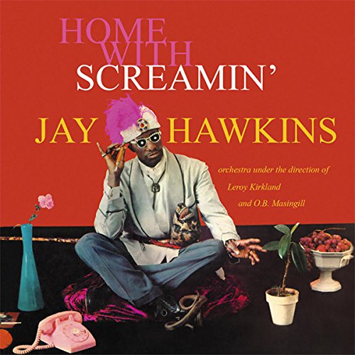 Album cover featuring Jay Hawkins seated with vibrant still life elements.