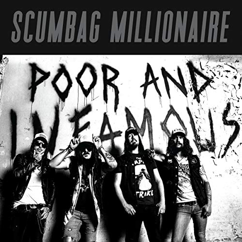 Black and white album cover featuring a rock band in front of graffiti.