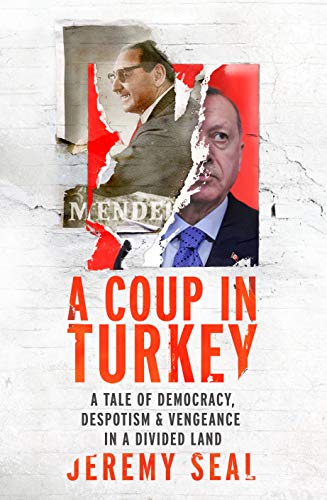 Book cover featuring portraits of Turkish politicians and bold red text.