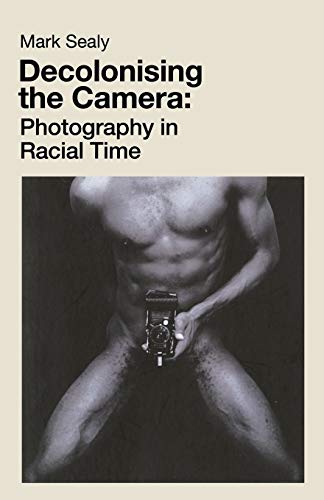 Book cover with title and a black and white image of a torso holding a camera.