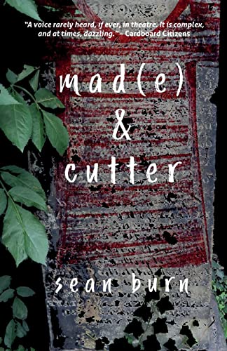 Book cover: “Mad(e) & Cutter” by Sean Burn, with red and grey markings.