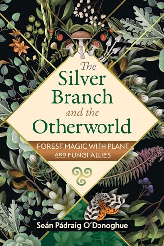 Book cover with botanical illustrations, title “The Silver Branch and the Otherworld.”