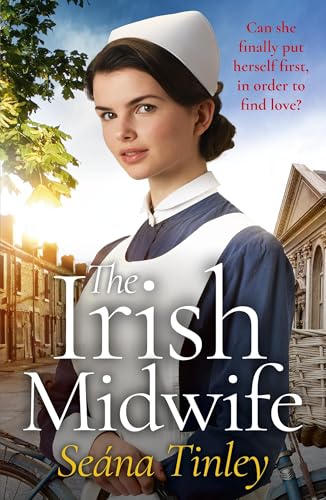 Book cover: woman in midwife uniform, titled "The Irish Midwife".