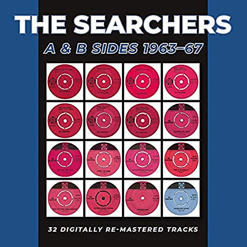 CD case displaying “Searchers” band name, 1963-67 album art, barcode visible.