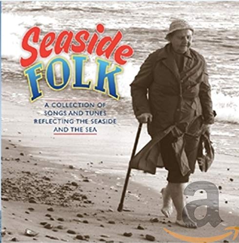 CD cover featuring a man on a beach with the title "Seaside Folk".