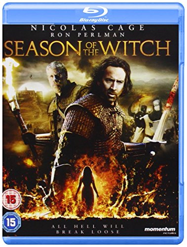 Blu-ray cover art for Season of the Witch featuring Nicolas Cage and Ron Perlman.