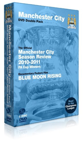 Manchester City 2010-2011 Season Review DVD double pack with FA Cup image.