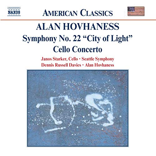 CD cover for Hovhaness’ Symphony No. 22 “City of Light” with abstract art.