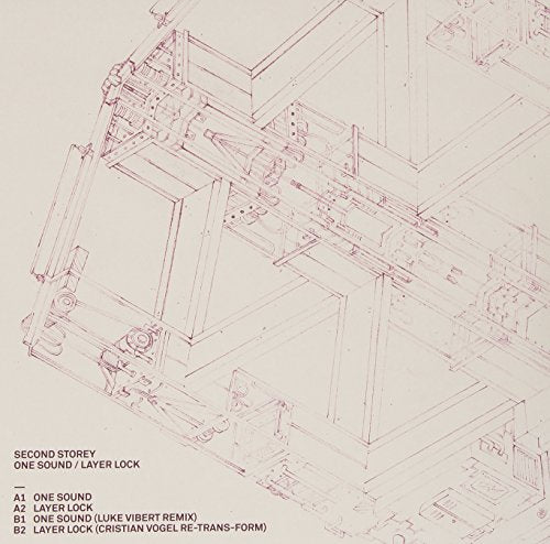 Vinyl record cover: abstract architectural drawing in reddish-brown tones.