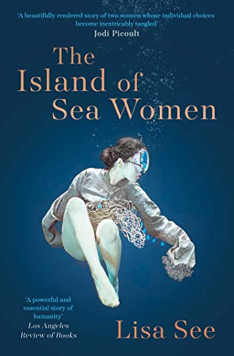 Book cover showing a woman in diving gear swimming underwater against a blue background.