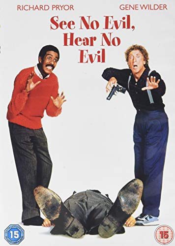 Movie poster featuring Richard Pryor, Gene Wilder, and a fallen figure.