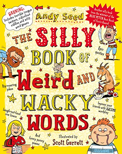 Colorful children’s book cover with illustrated characters and large, playful typography.
