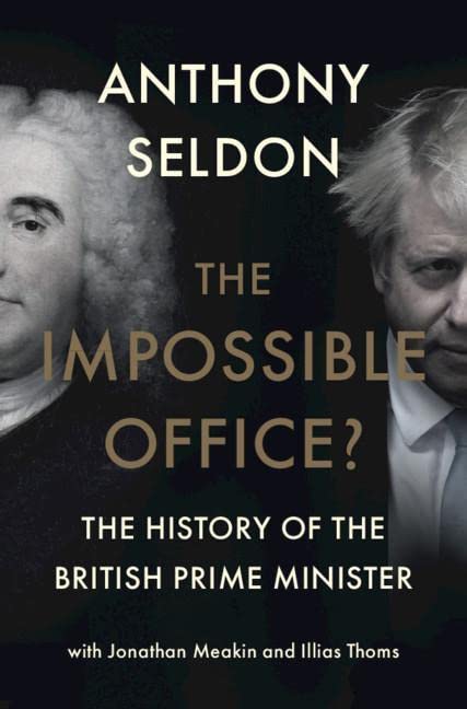 Book cover featuring portraits of two British Prime Ministers, Seldon’s history.
