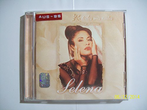 Selena album cover, "Todos Mis Exitos" CD, portrait of the singer.