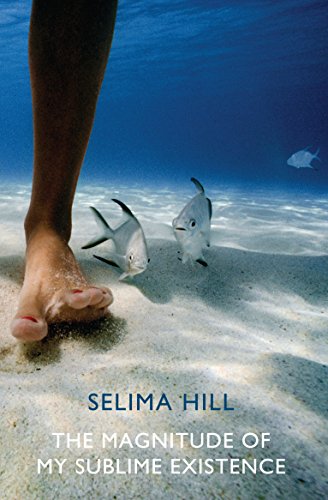 Book cover: foot in ocean water with small, silvery fish.
