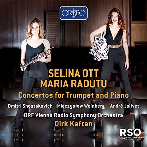 CD cover featuring two musicians with trumpet and sheet music.