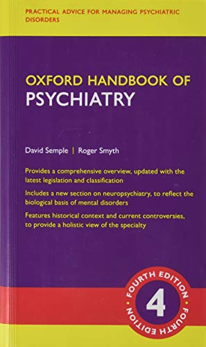 Purple cover of the fourth edition "Oxford Handbook of Psychiatry.