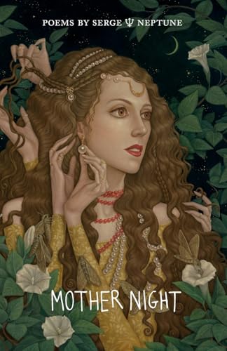 Book cover: illustrated woman with moths and flowers, titled "Mother Night".