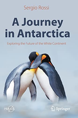 Book cover: "A Journey in Antarctica" featuring two penguins.