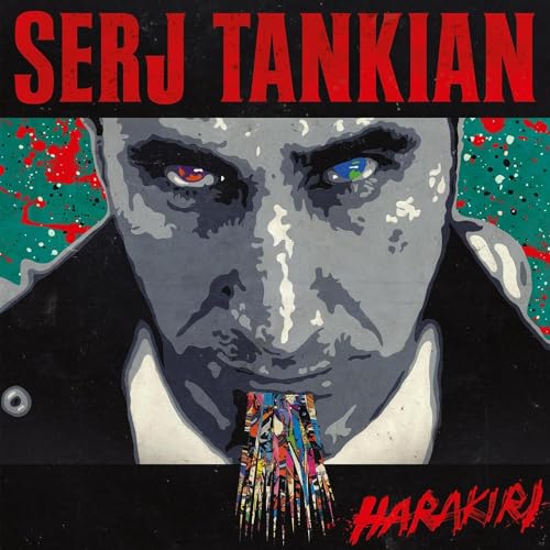 Serj Tankian “Harakiri” vinyl album cover with painted portrait and text.
