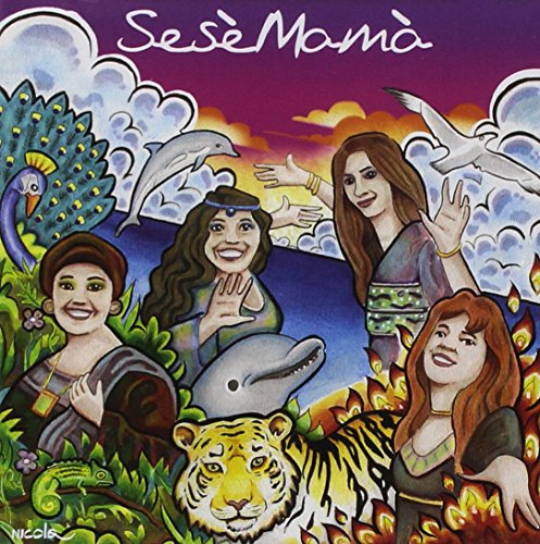 CD cover with painted illustration of people, animals, and a landscape.